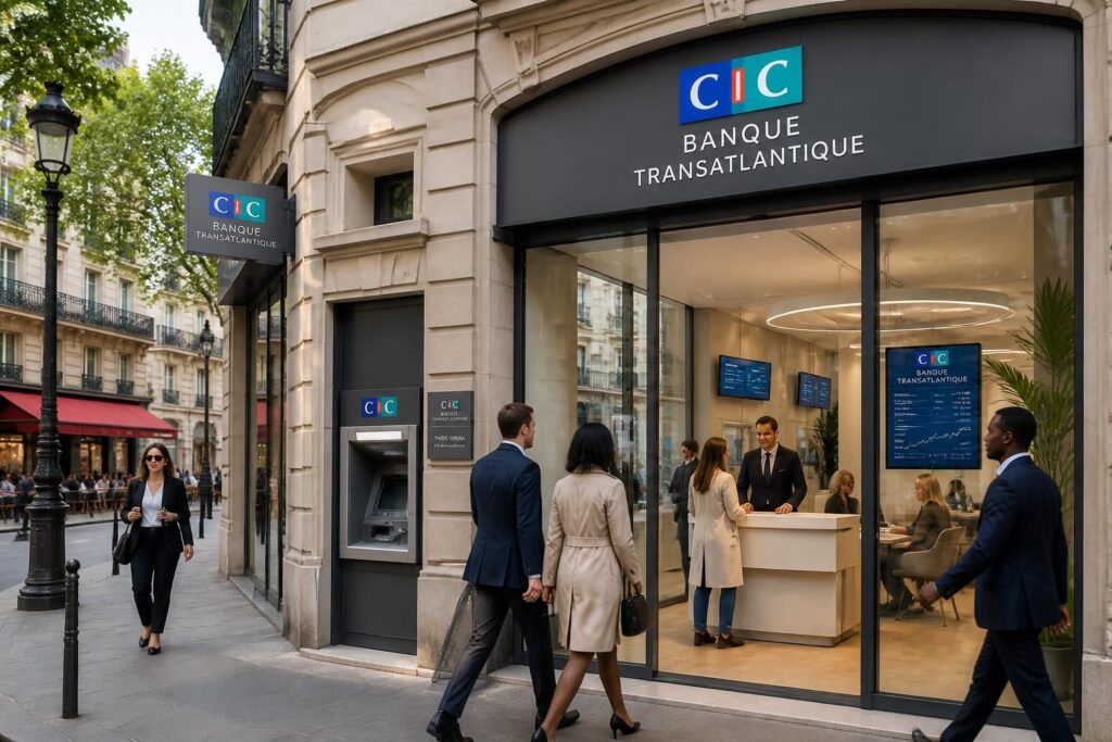 découvrez les services et l'accès à la banque cic transatlantique à paris, votre partenaire financier pour toutes vos opérations transfrontalières.