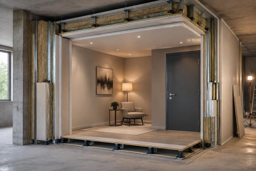 découvrez les solutions knauf et siniat pour créer une boîte dans la boîte et améliorer l’isolation acoustique de vos cloisons.