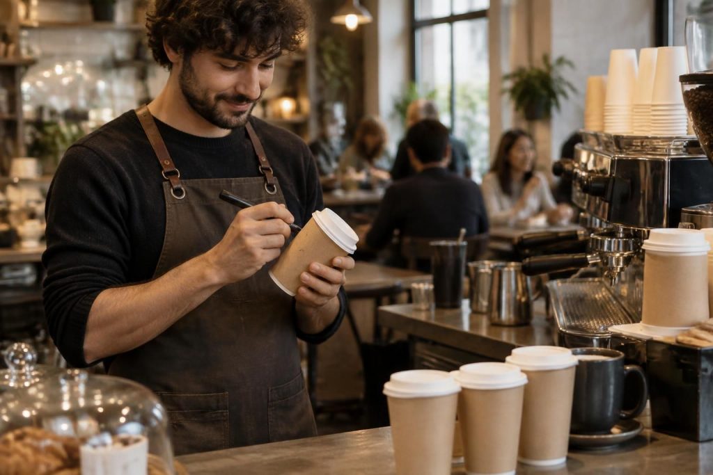 découvrez quelles chaînes de cafés inscrivent le prénom des clients sur leurs gobelets et comment reconnaître cette pratique.
